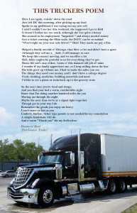 THIS TRUCKERS POEM